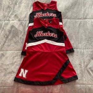 Two 4T kids husker outfits